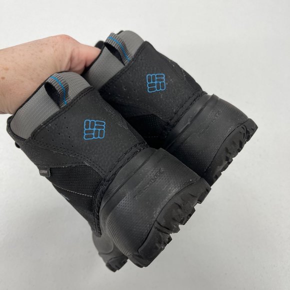 Columbia Rope Tow Black Waterproof Winter Snow Boots Shoes Youth Sz 4 - Picture 3 of 7